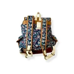 Mudd | Bags | Mudd Vintage Style Floral Blue Backpack | Poshmark display picture 3